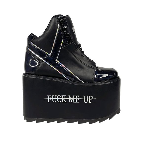 YRU X Alison Wonderland Qozmo Platform Sneakers - Picture 5 of 8